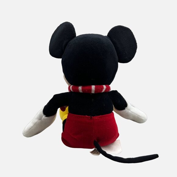 Disney Mickey Mouse 12" Classic Plush Stuffed Animal Red Shorts Scarf Toy - Picture 4 of 6